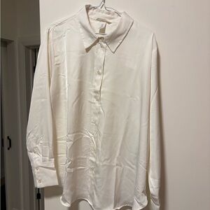 Classic Ivory Button-Up Shirt